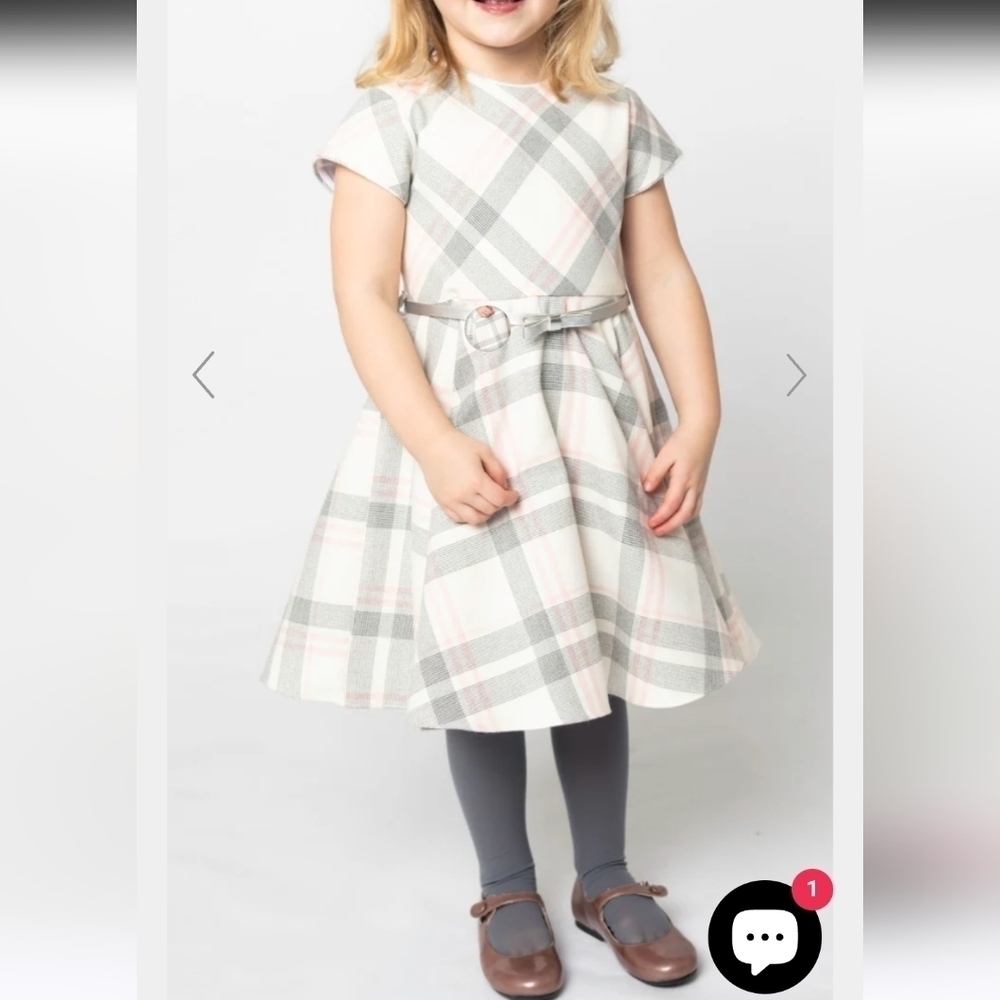 Luli And Me Plaid Swing Dress For Girls Size 5 - Picture 3 of 13